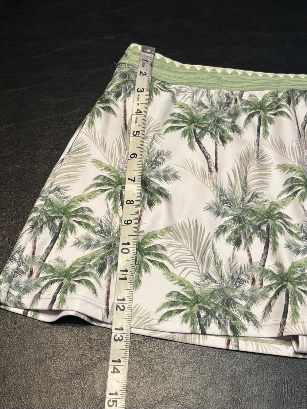 Modlily Wrap Mid Waisted Tropical Plants Print Sage Green Tankini Set size L NWT - Picture 8 of 16